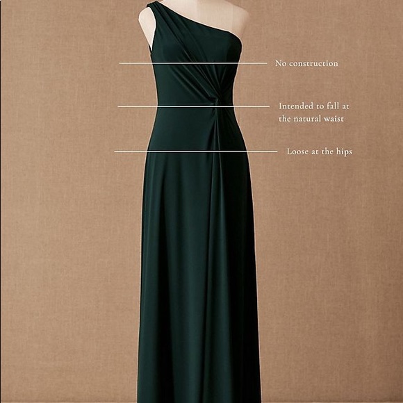 Bhldn Brixen One-Shoulder Maxi Dress Size 8 $198 - Picture 3 of 5